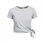 Side Knot Tee Allie, Greymelange
