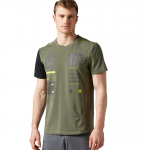 Reebok OS Activ GRPH Top, Canopy Green