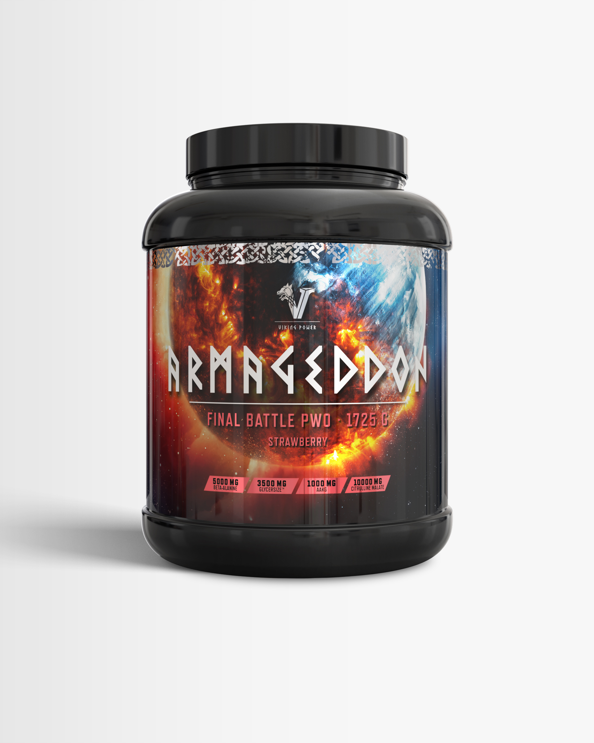 PWO - 2 kg - Berries Berzerk - Viking Power Armageddon - Komplett Pre-workout, Prestationshöjare