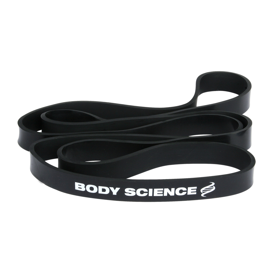 Träningsgummiband – Body Science Power Resistance Band - Svart, 11-23 kg - Träningsredskap - Body Science