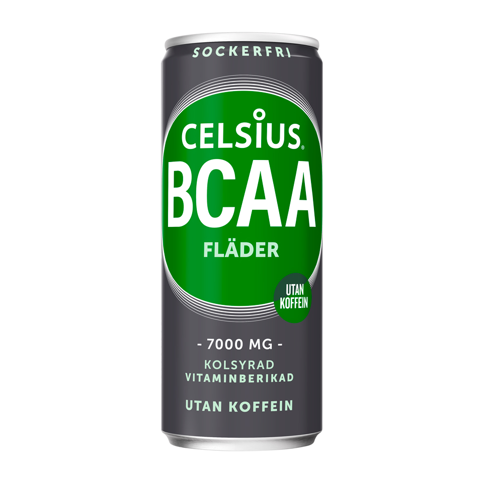 Celsius BCAA 330 ml Fläder - utan koffein - Celsius