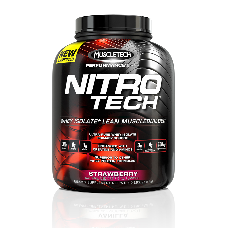 MuscleTech Performance Series - Nitro-Tech Strawberry 1,8 kg - MuscleTech