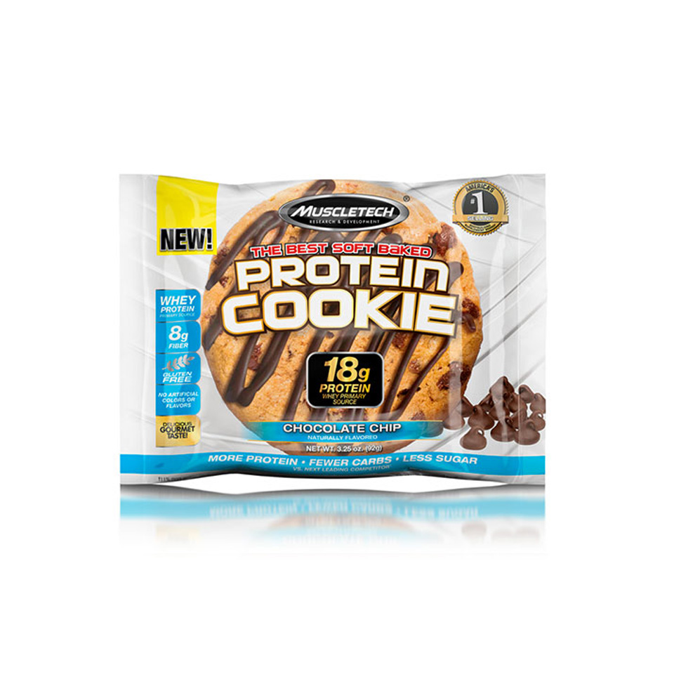 Muscletech Protein Cookie 92 gram Chocolate Chip - MuscleTech