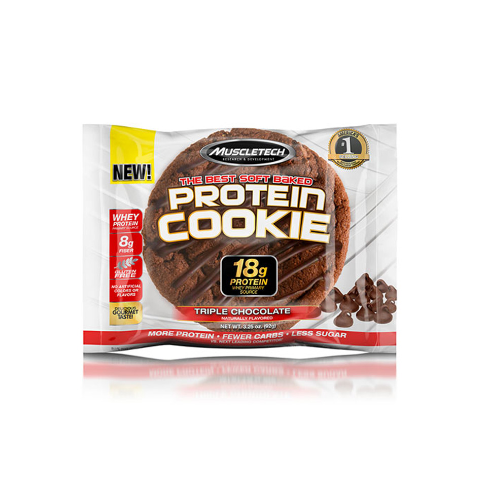 Muscletech Protein Cookie 92 gram Triple Chocolate - MuscleTech
