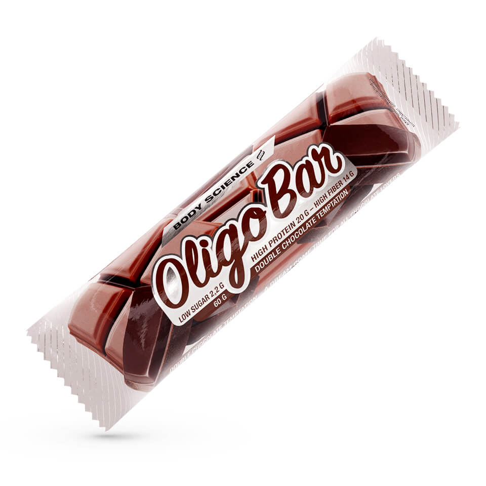 Protein bar – Body Science Oligo Bar, Double Chocolate Temptation, 60 g - Bars - Body Science