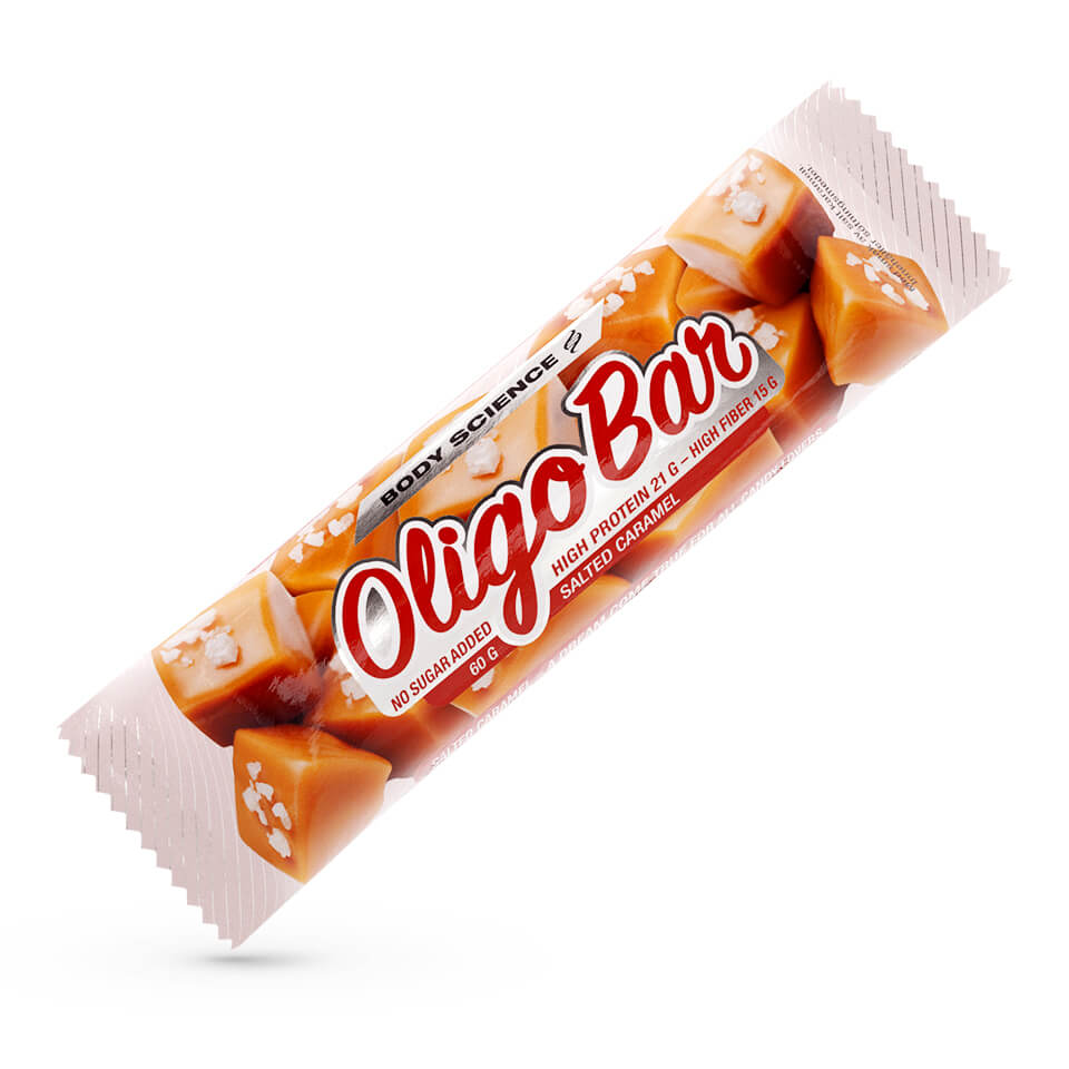 Protein bar – Body Science Oligo Bar, Salted Caramel, 60 g - Bars - Body Science