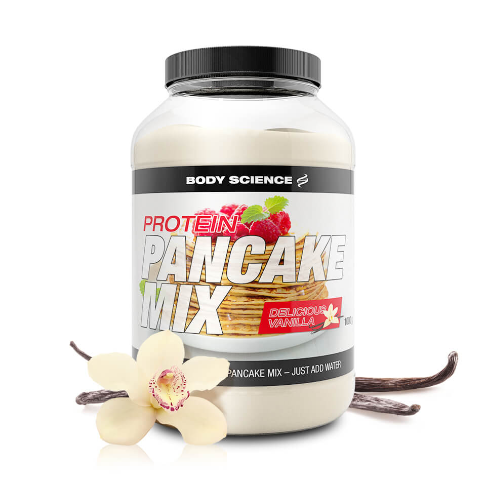Proteinpannkakor – Body Science Protein Pancake Mix, 1 kg, Vanilj - Body Science