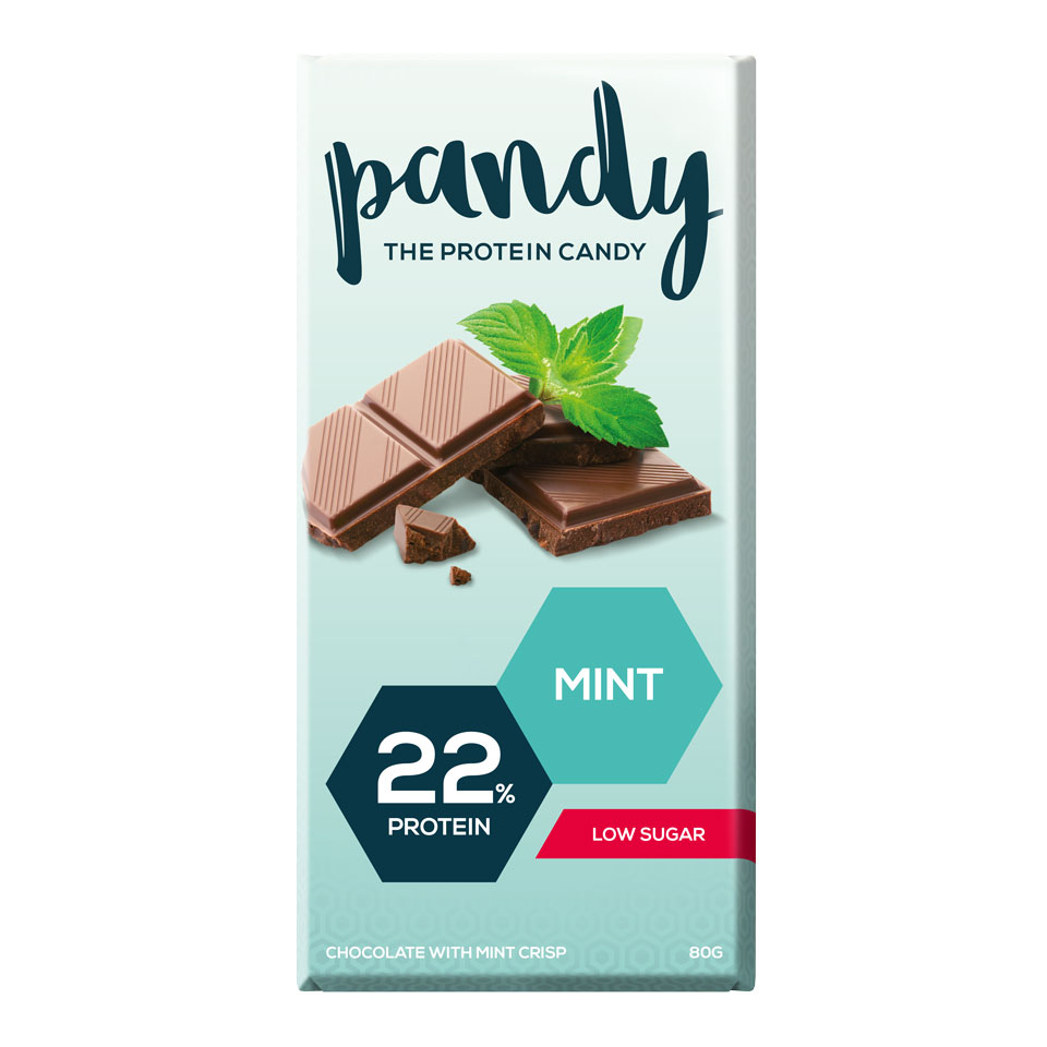 Pandy Protein Candy Pandy Protein Chocolate 80 gram Mint - Pandy Protein Candy