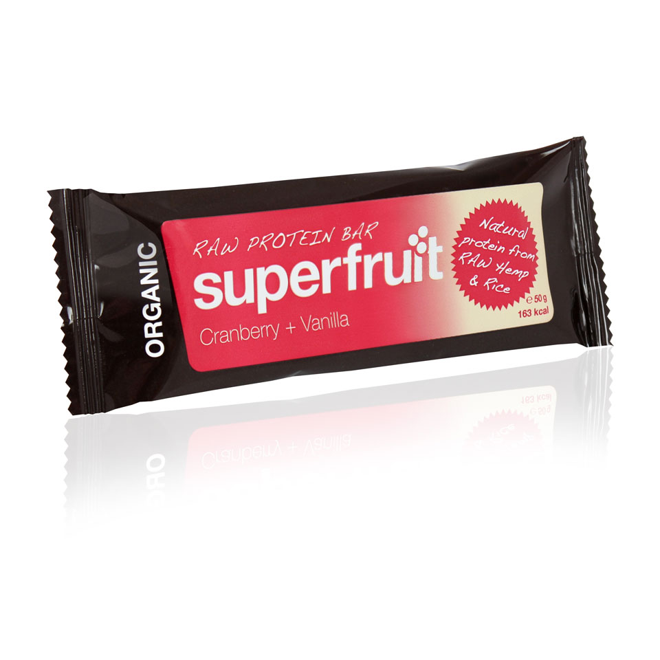 Superfruit Organic Raw Protein Bar 50 gram Cranberry/Vanilla - Superfruit