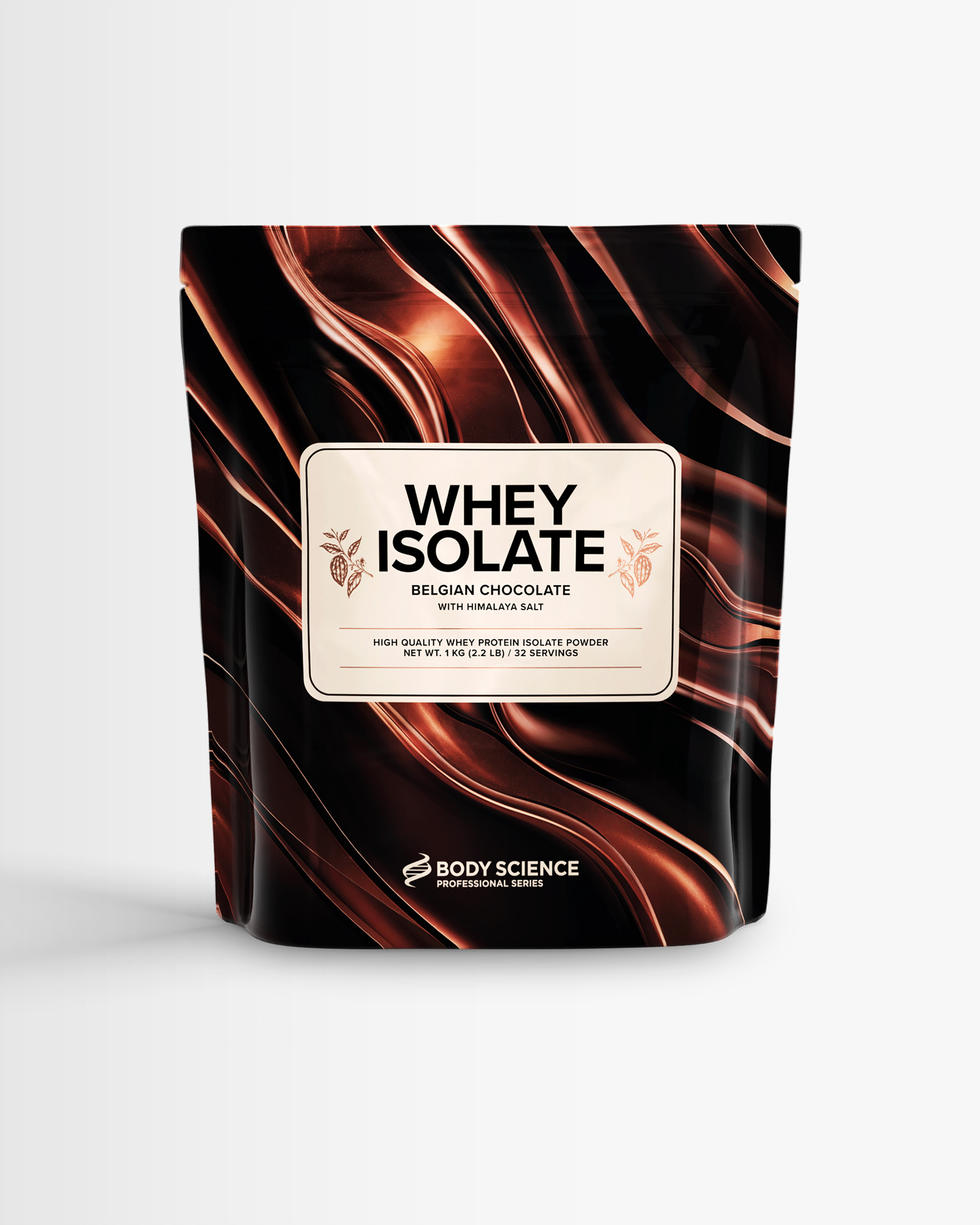 Whey Isolate - 1 kg - Chocolate - Body Science - Proteinpulver, Vassleprotein, Hög proteinhalt & låg laktoshalt