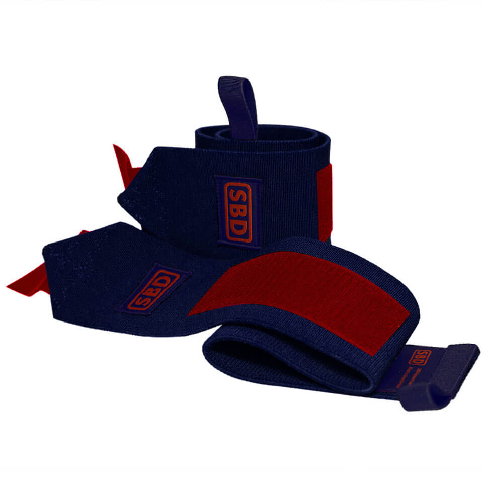 SBD Apparel SBD Wrist Wraps S (40 cm) Navy/Red Limited Edition