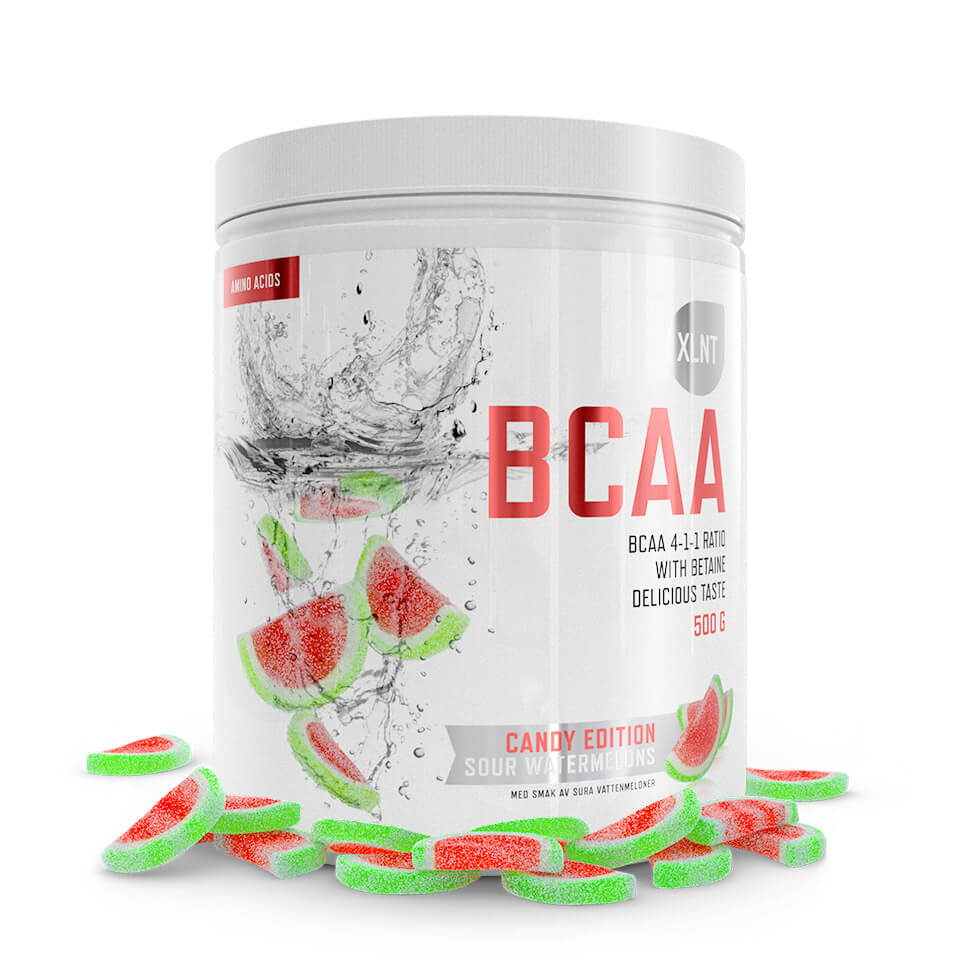 BCAA XLNT Sports, 500 g, Sour Watermelons - Aminosyror - XLNT Sports