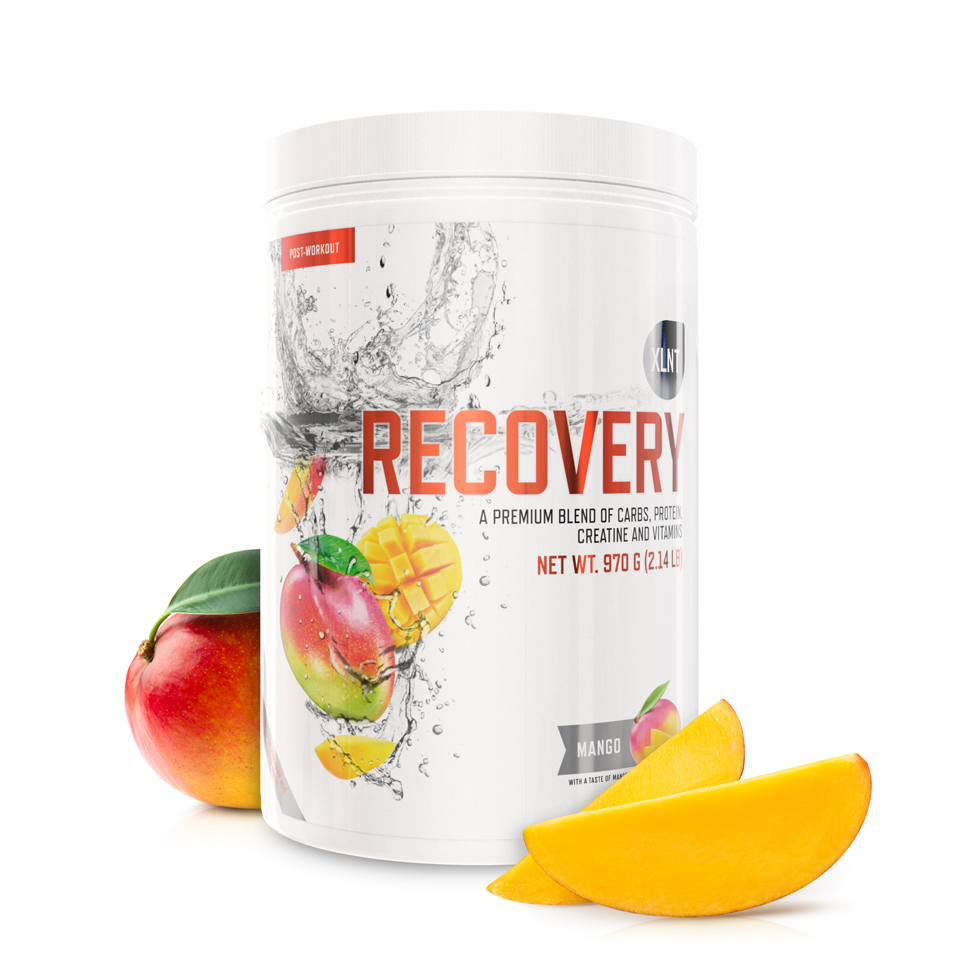 XLNT Sports 2 x Komplett Post-workout - 970 g Mango Recovery Muskeluppbyggnad & Återhämtning, Protein, Vitaminer, Kolhydrater