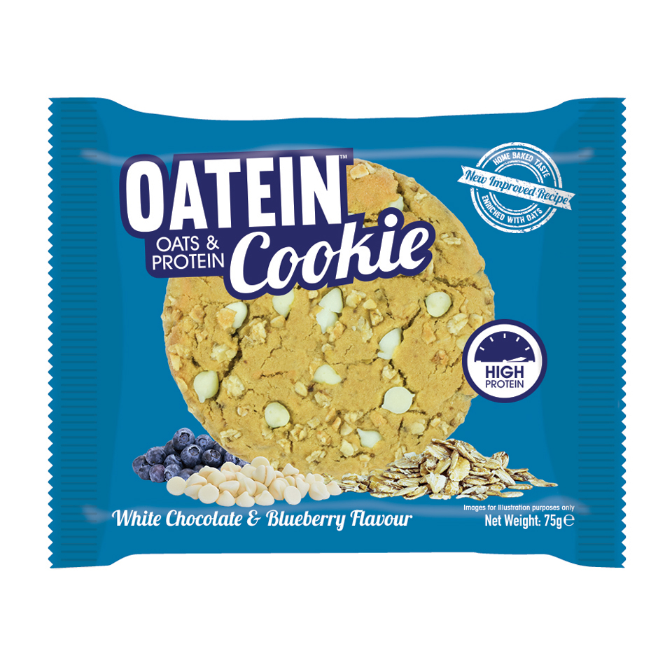 Oatein Cookie 75 gram White Chocolate & Blueberry - Oatein