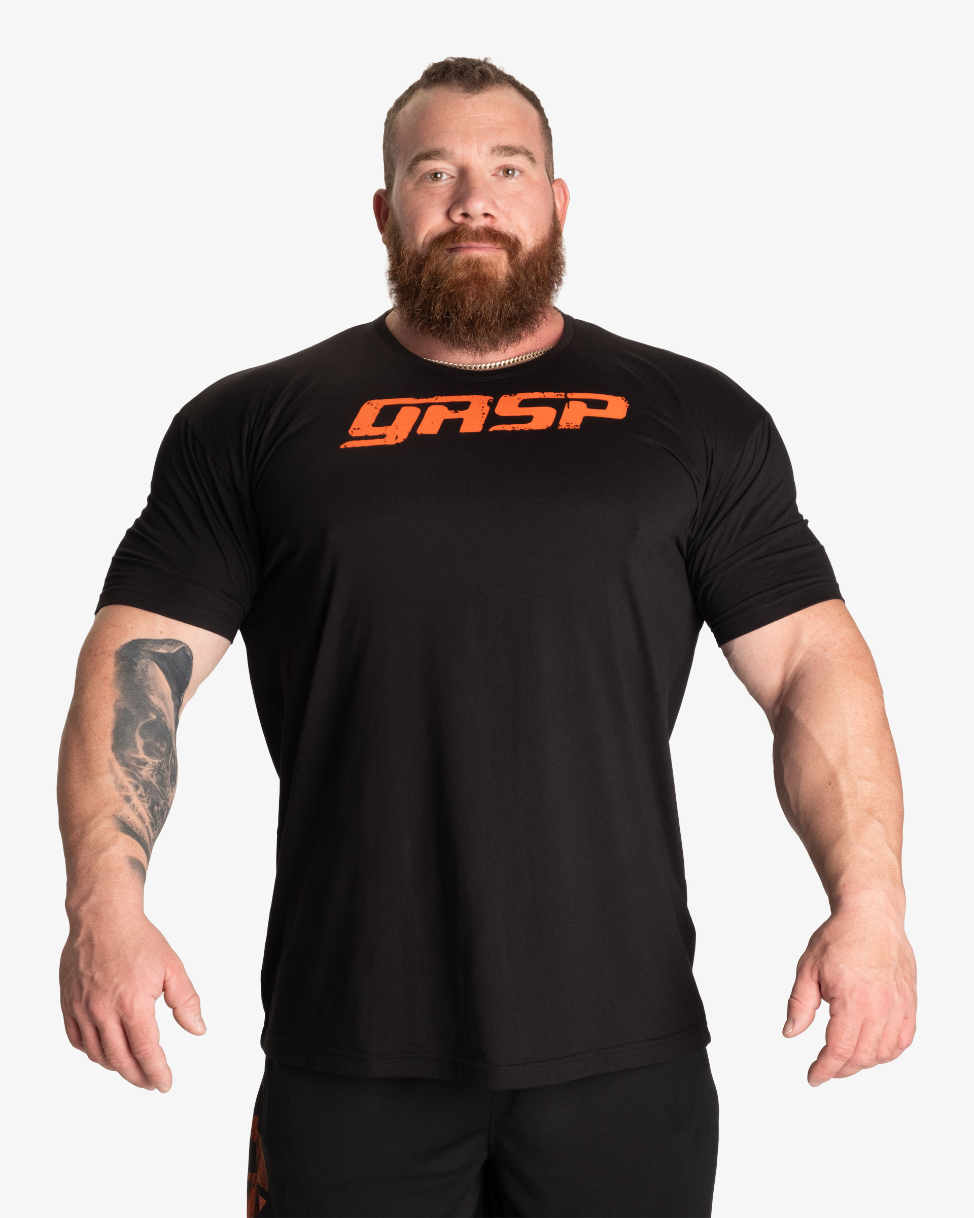 Legacy Gym Tee, Black/Flame