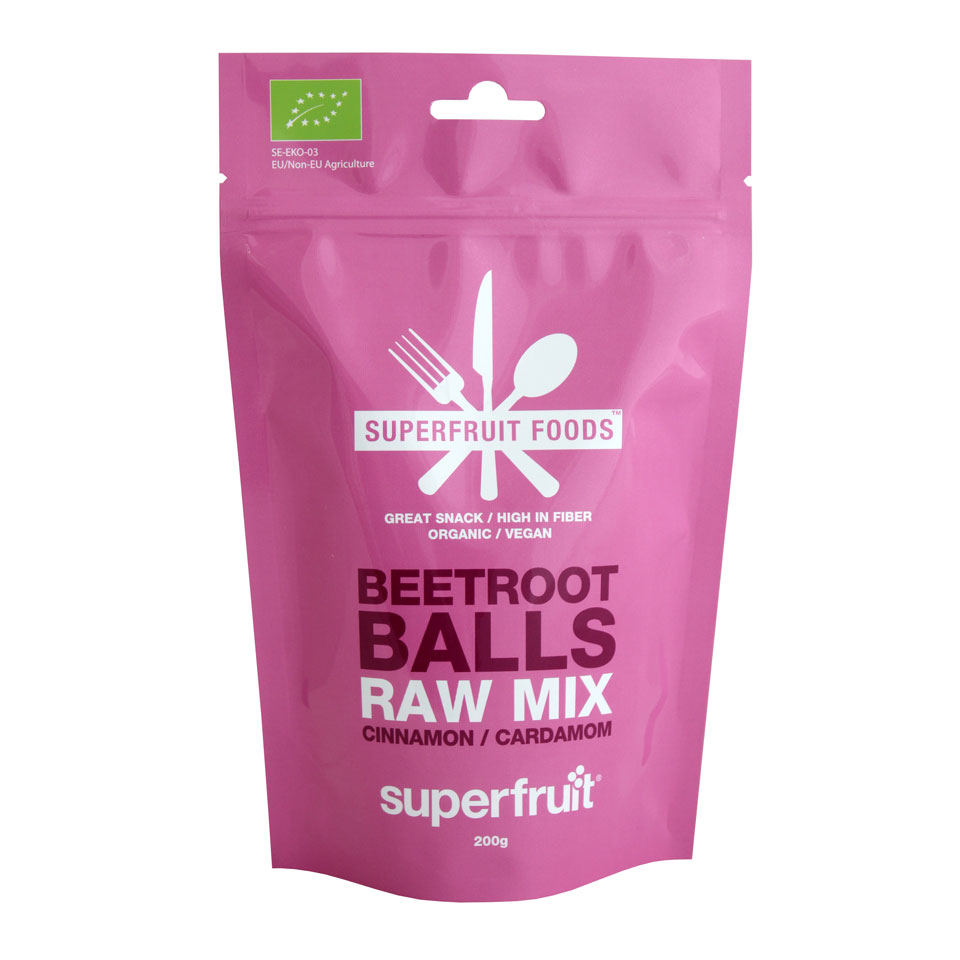 Superfruit Raw Mix Beetroot Balls 200 gram Rödbeta - Superfruit