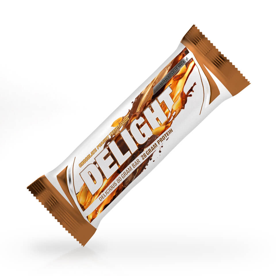 Proteinbar – Body Science Delight Bar, Chocolate Peanut Temptation, 80 g - Bars - Body Science