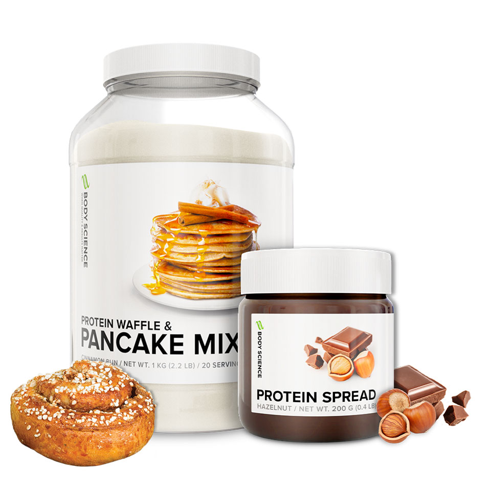 Pancake mix + Protein spread
