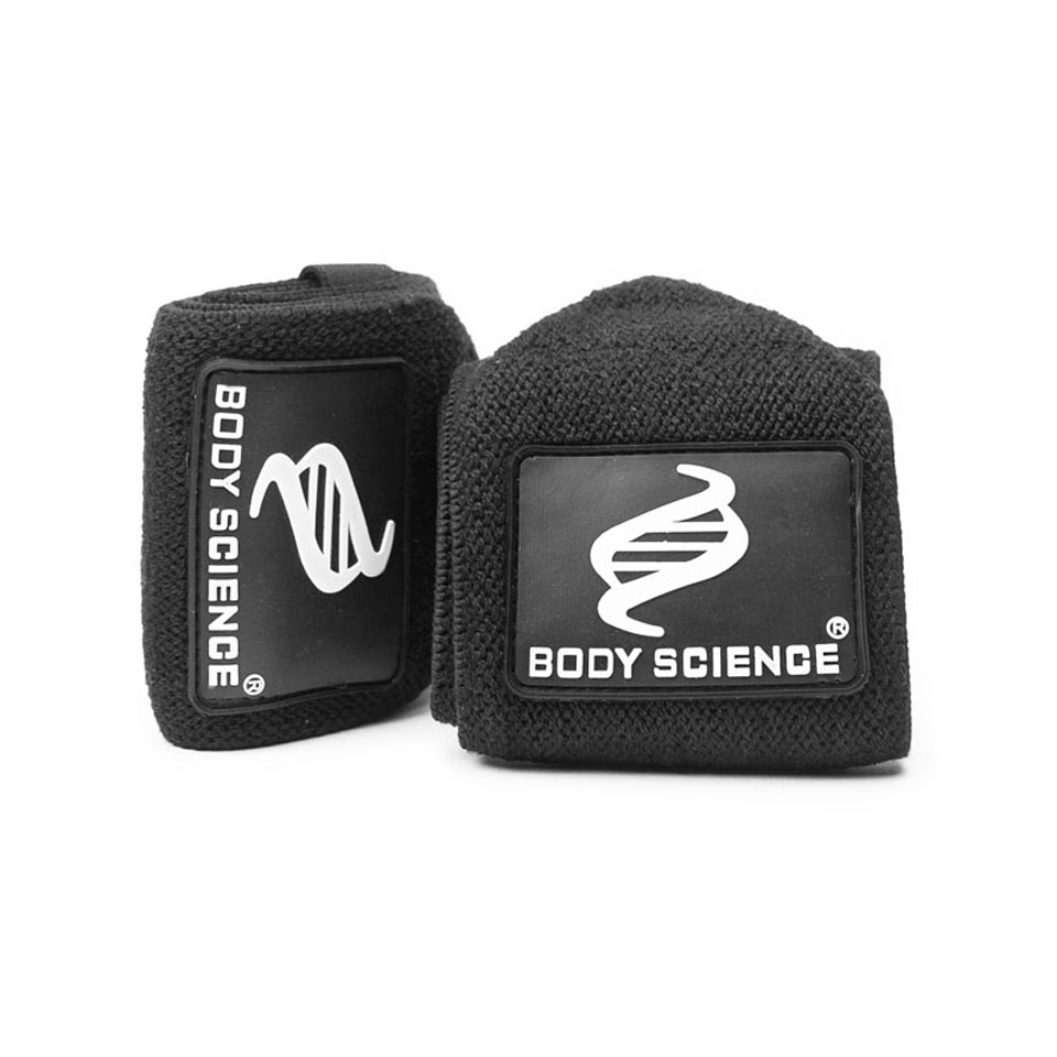 Strong Wrist Wraps, Black/Black