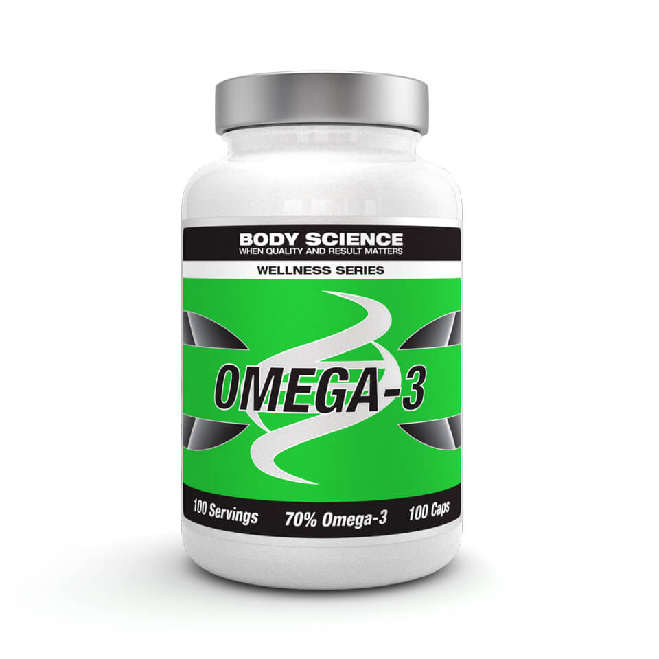 Omega-3 – Fiskolja från Body Science Wellness Series, 100 kapslar - Fettsyror - Body Science Wellness Series