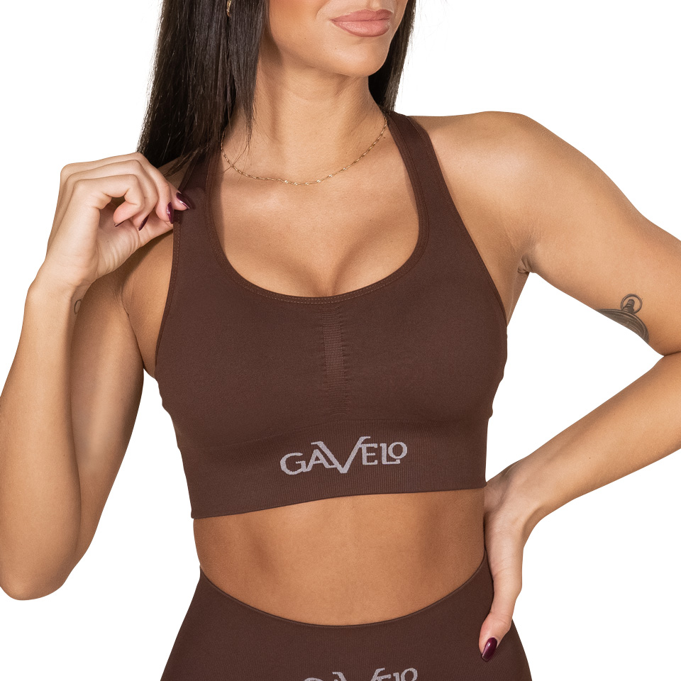Gavelo Booster Sports-bra, Chicory Coffe