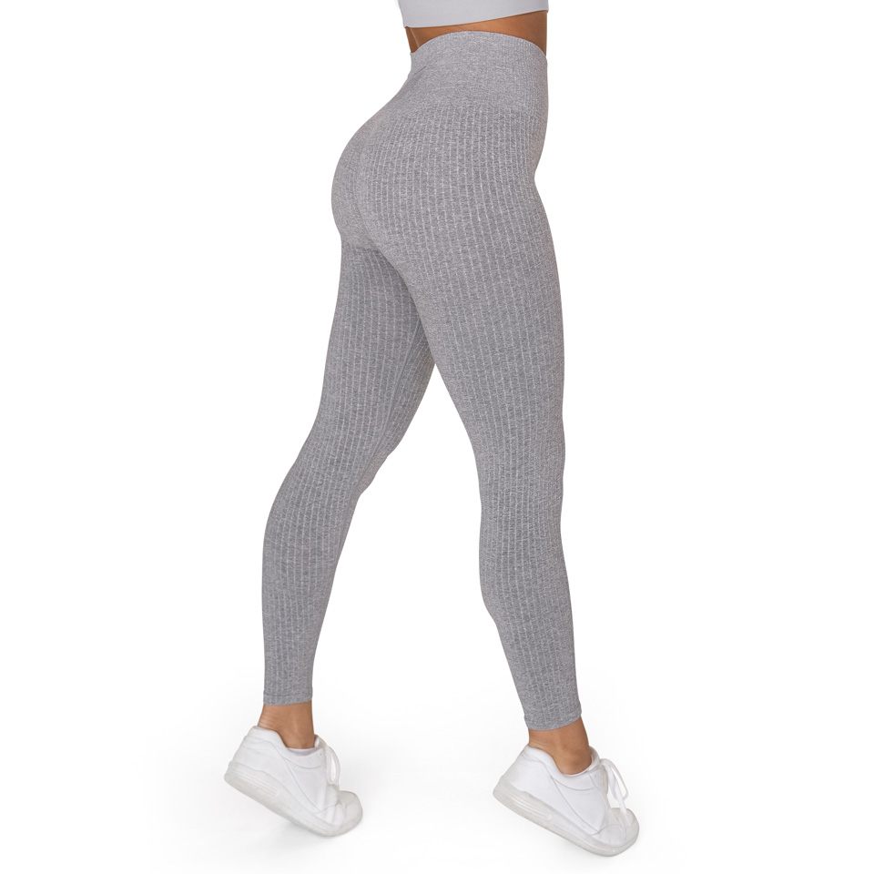 Gavelo Seamless Ribbed Tights, Light Grey