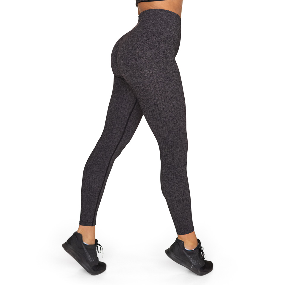 Gavelo Seamless Ribbed Tights, Plum Melange