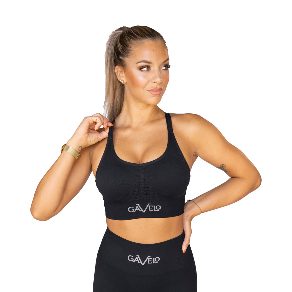Gavelo Seamless Sports Bra Black