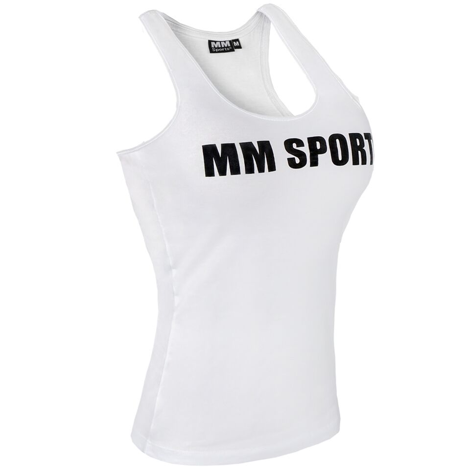 Träningslinne – MM Sports Tank Wmn, White - XL - Träningskläder