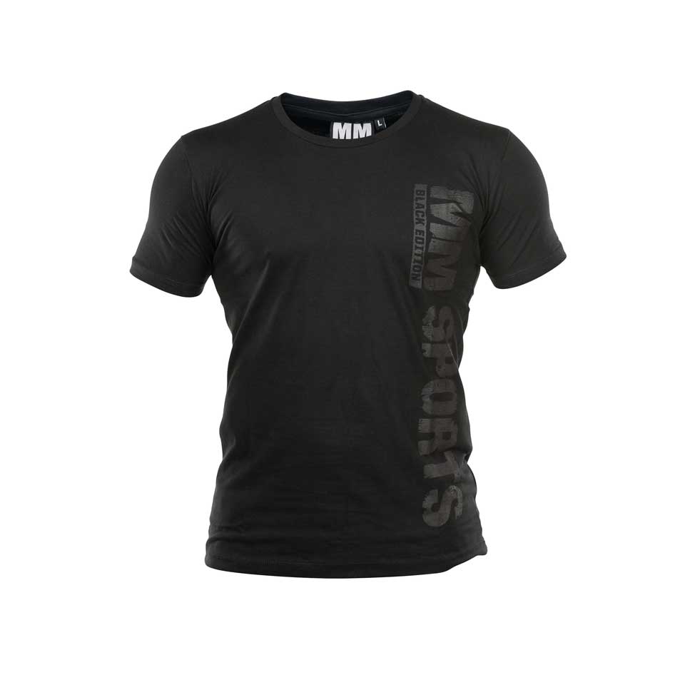 Tränings t-shirt Herr – MM Sports MM Hardcore T-shirt - Black Edition - L - Träningskläder