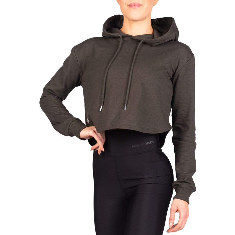 Cropped Hoodie Clarissa, Green