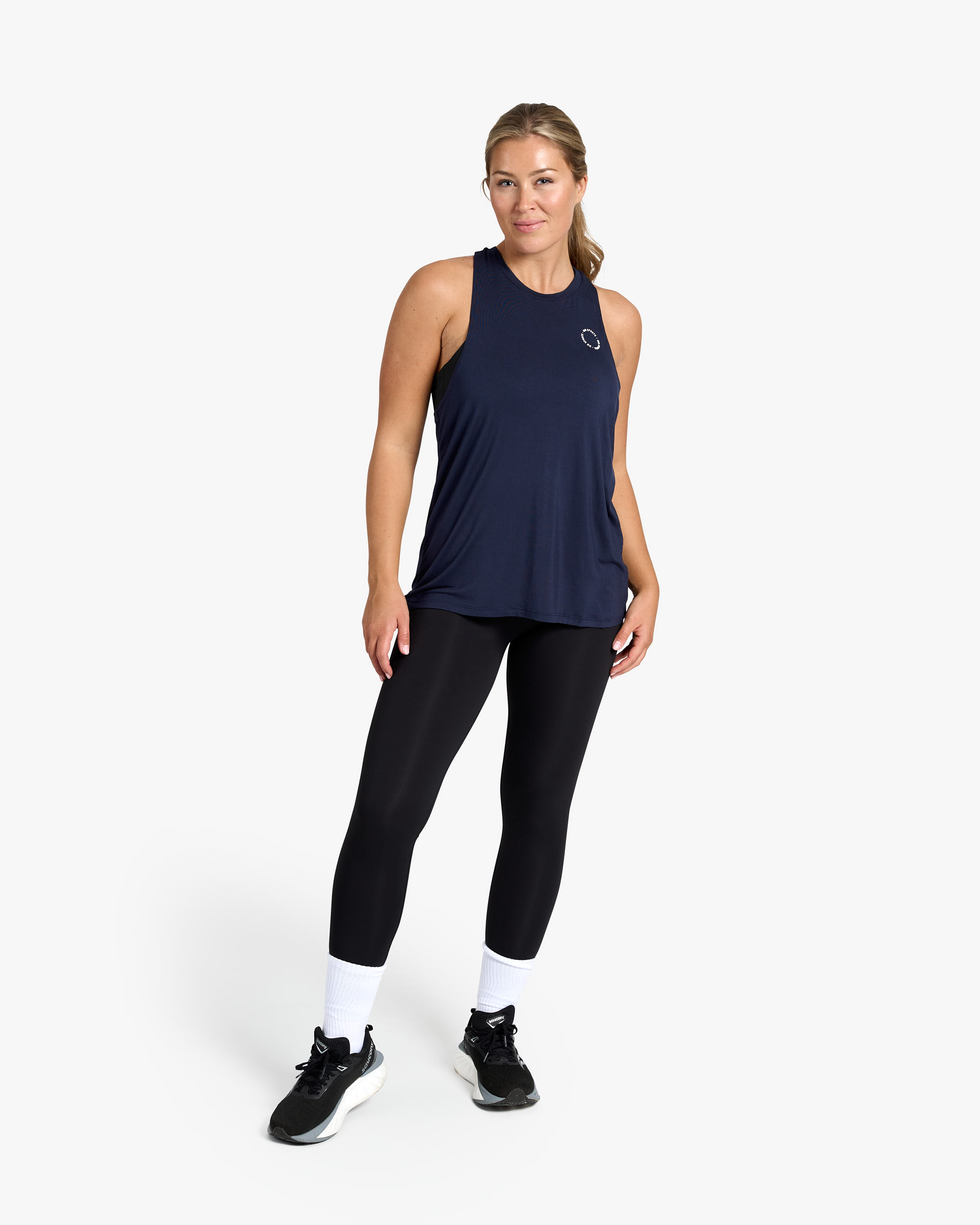 Tank Racerback, Iron Blue