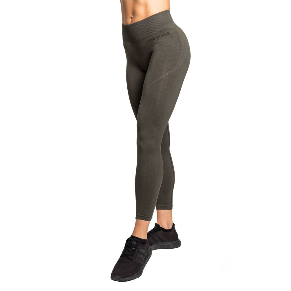 Seamless Träningstights Daisy, Army Green