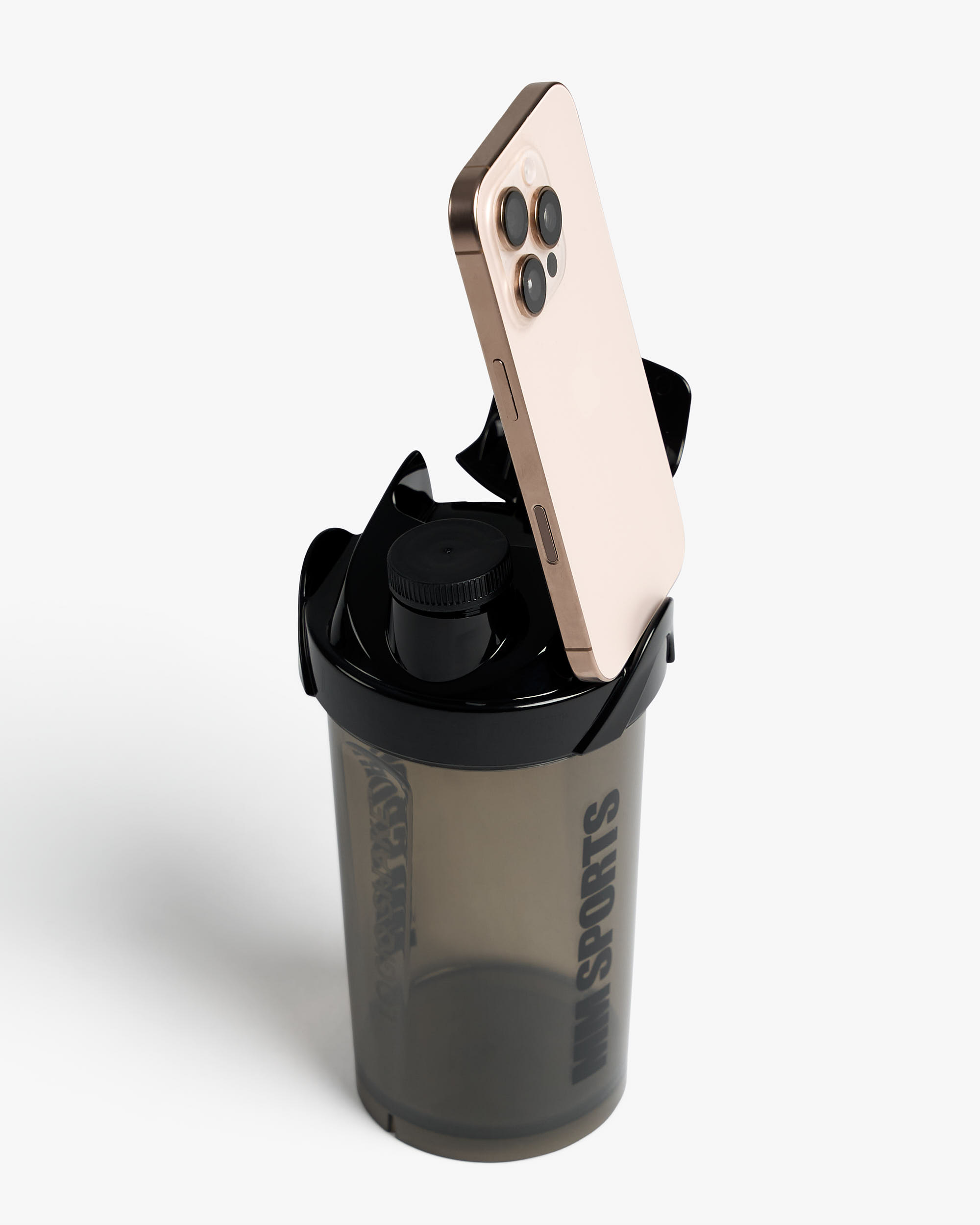 Shaker med mobilhållare, Smoked Black