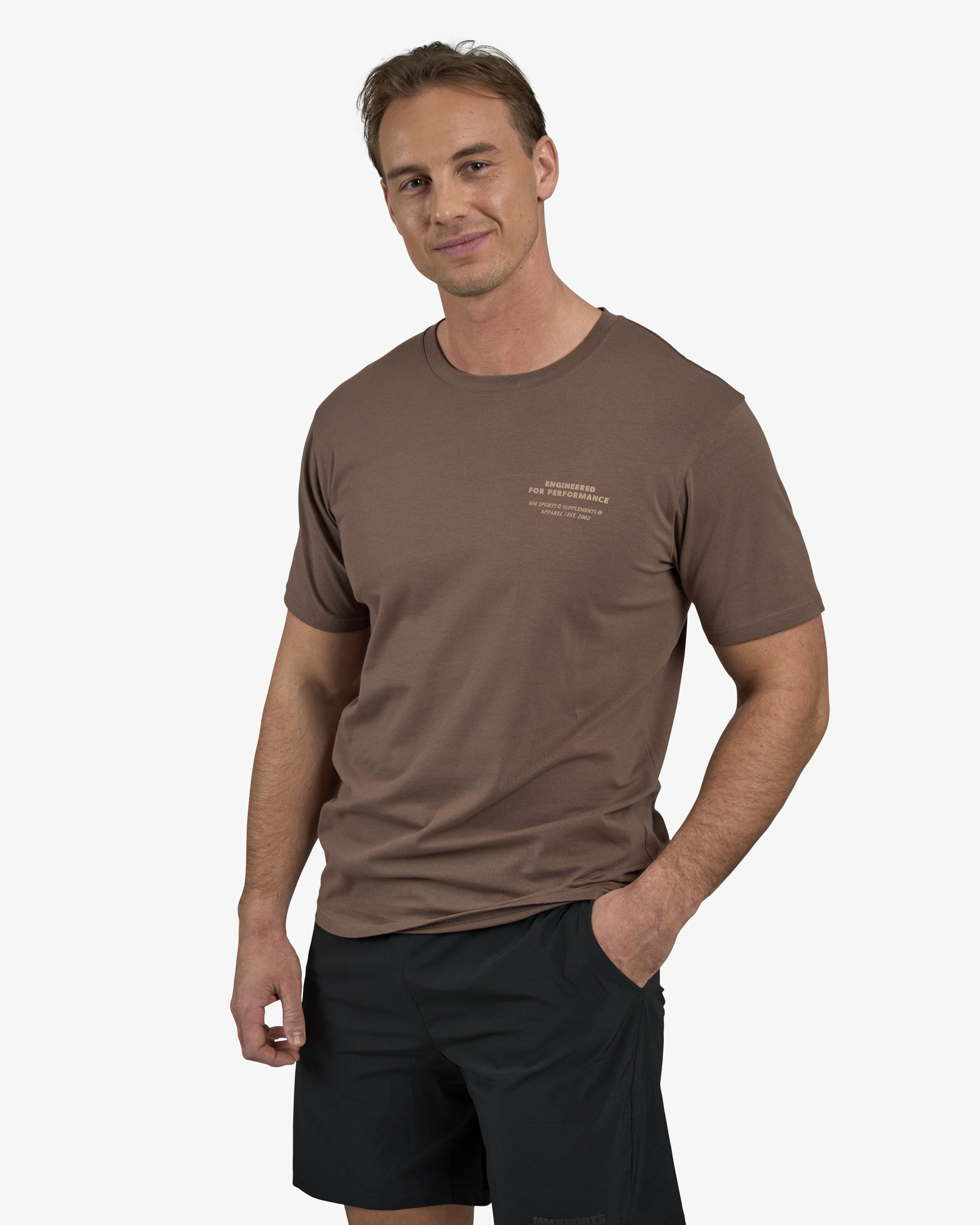Classic T-shirt Engineered, Mocha