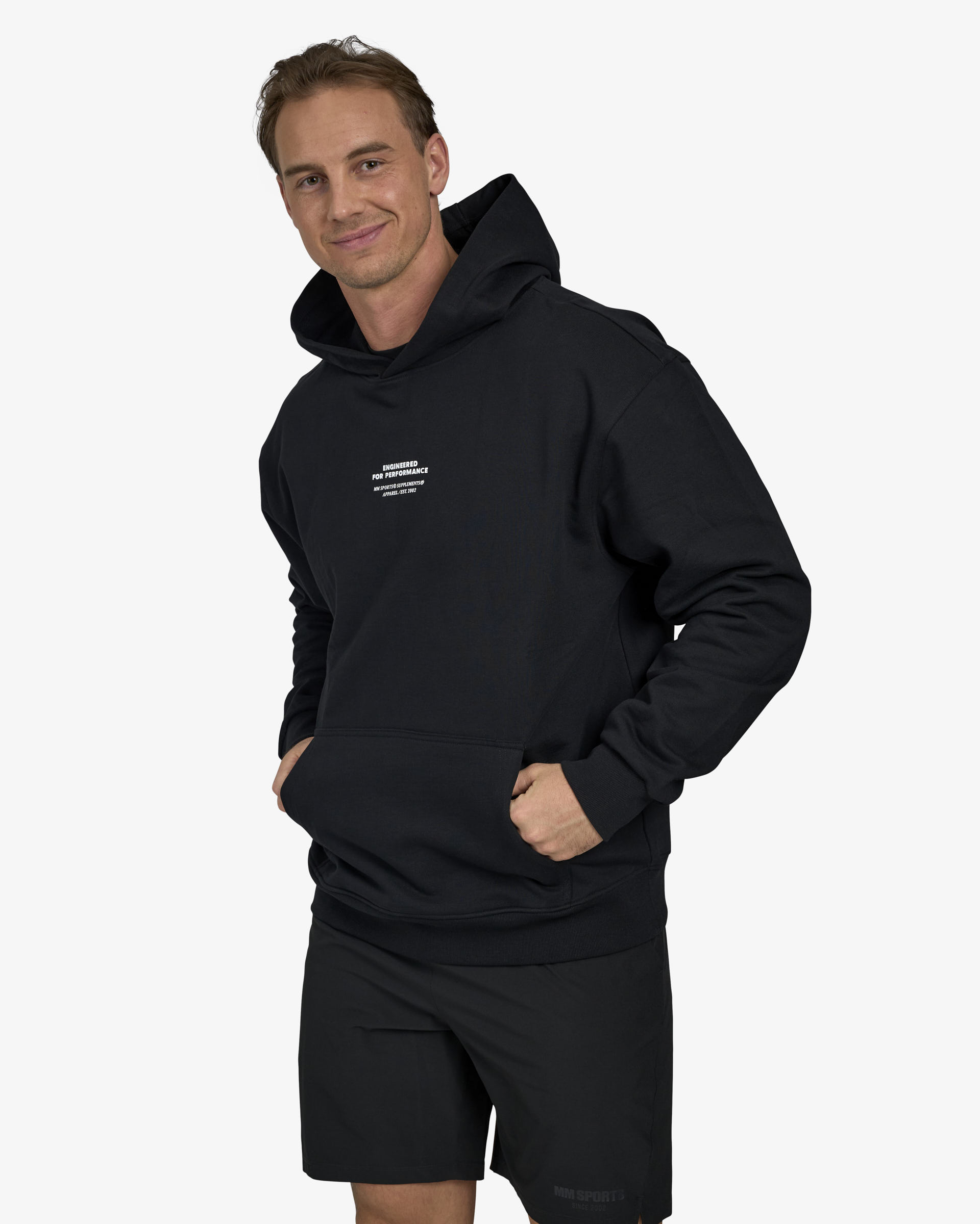 Hoodie Engineered, Black