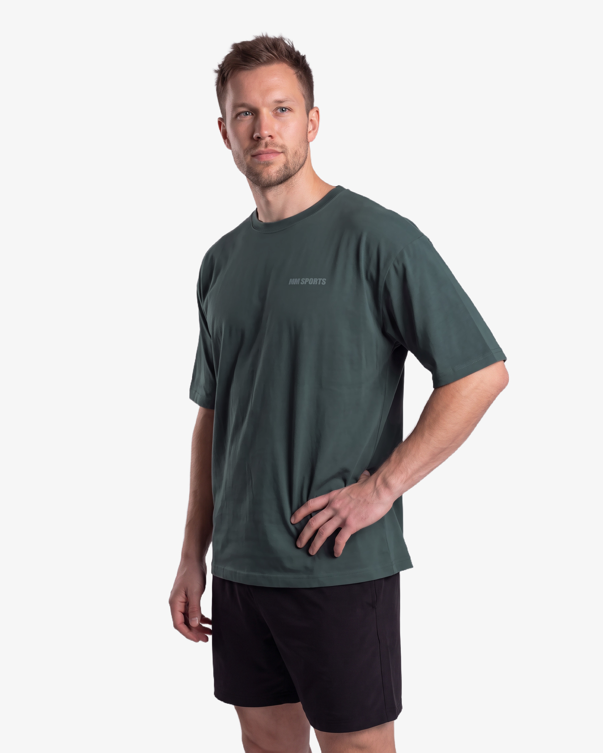 Box Tee QSG, Dk Green