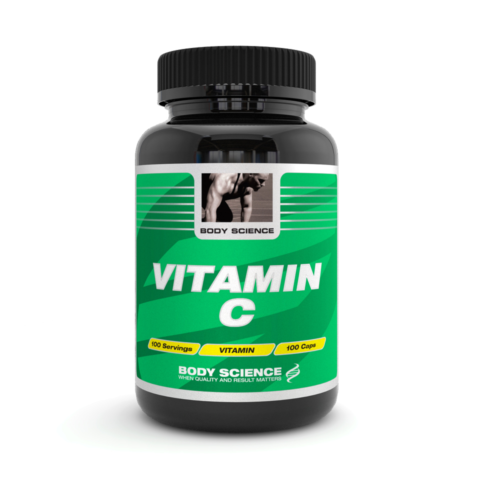 Body Science C-vitamin, 100 kapslar – Vitaminer - Body Science