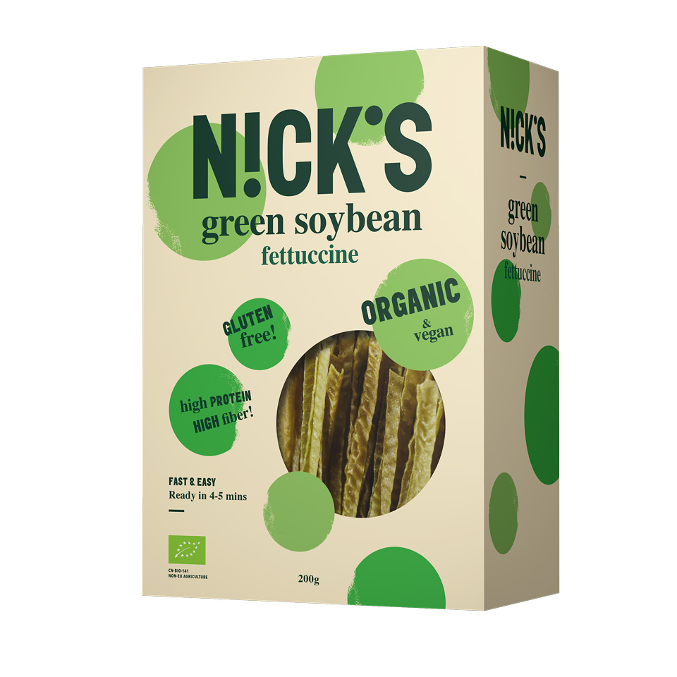 Nick's Green Soy Bean Fettucine (Organic) 200 gram - Nick's