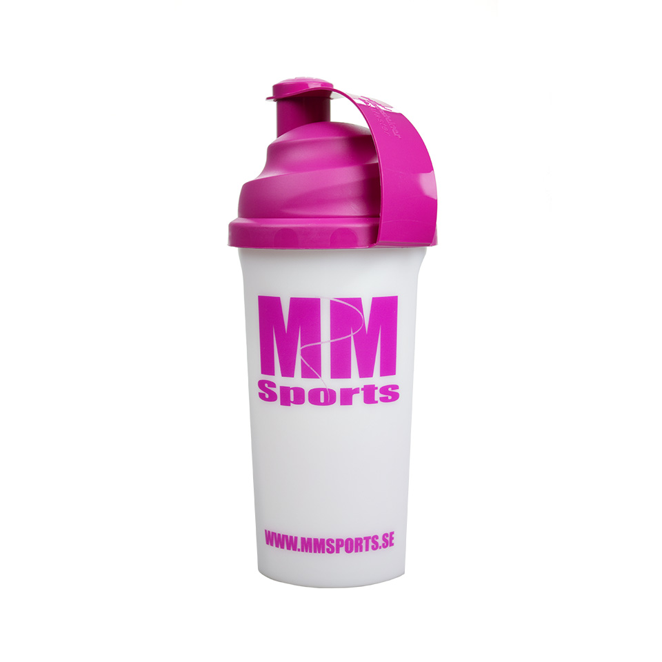 MM Sports Shaker Neon Pink/White, 700 ml - Träningstillbehör - MM Sports