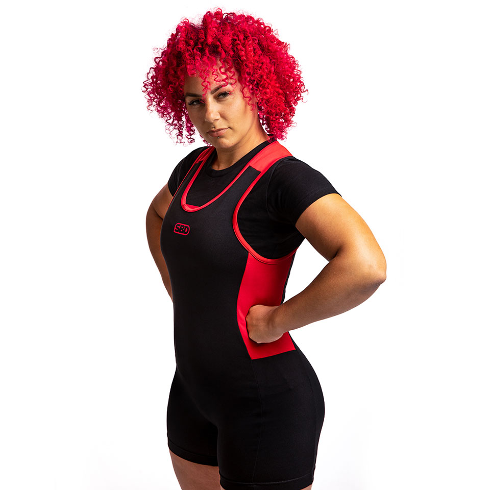SBD Singlet Womens, Black/Red