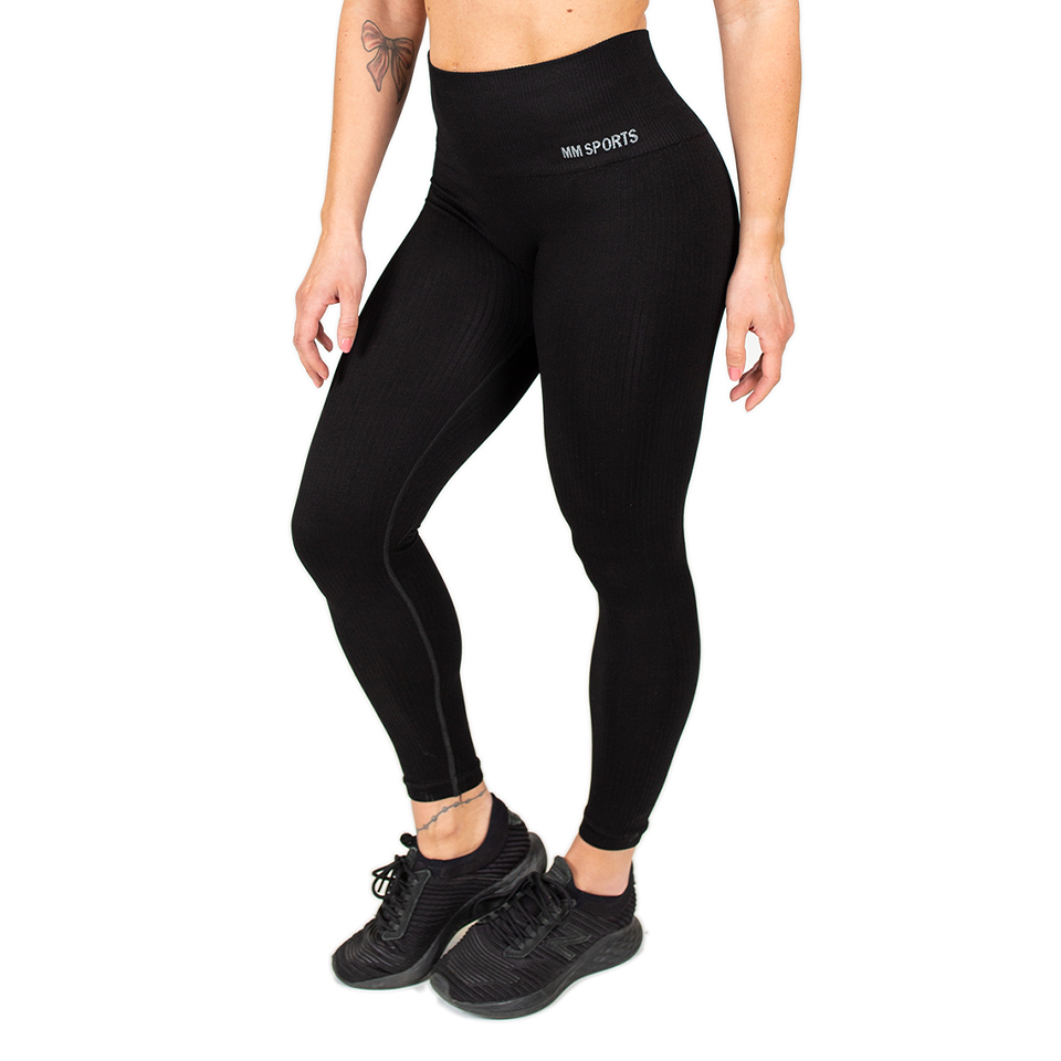 Ribbed Tights, Black