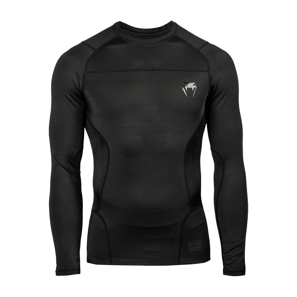 Venum G-Fit Rashguard Long Sleeves, Black
