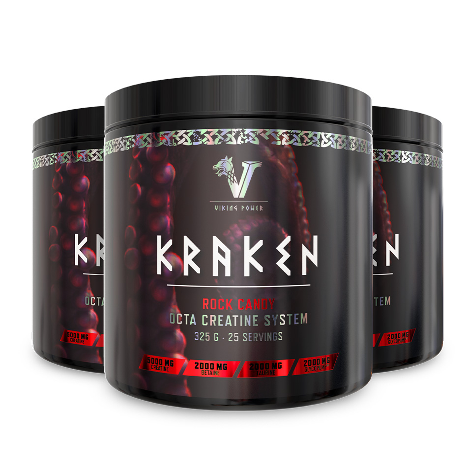 3 st Kraken - Avancerat kreatintillskott