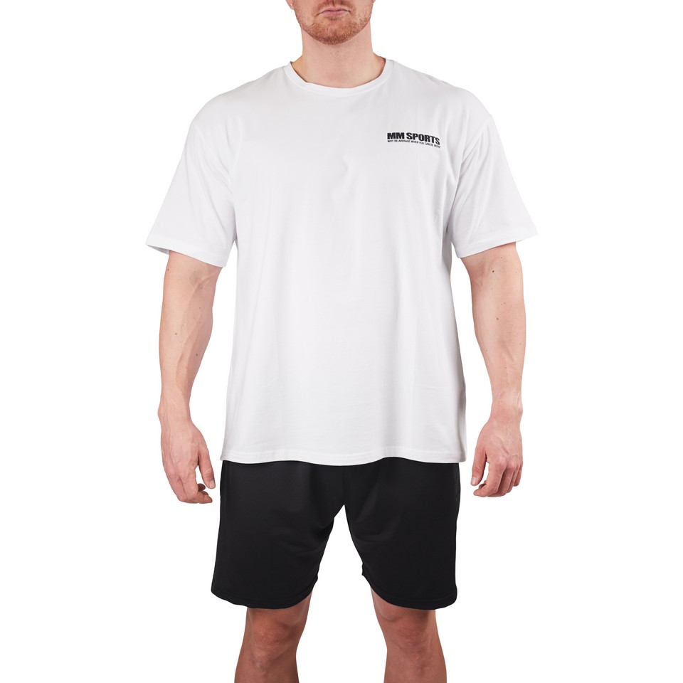 Oversized Hardcore tränings t-shirt Vit
