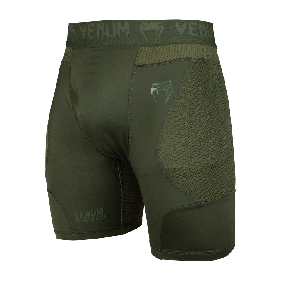 Venum G-Fit Compression Shorts, Khaki Green