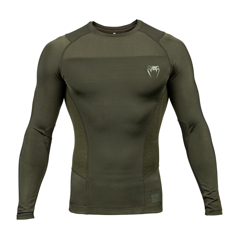 Venum G-Fit Rashguard Long Sleeves, Khaki Green