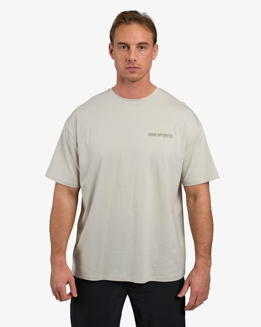 Oversized Hardcore T-shirt, Warm Grey