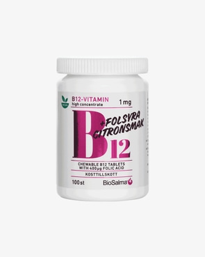BioSalma B12-vitamin 1mg + folsyra