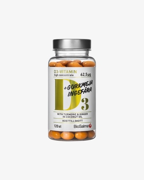 BioSalma D3 62,5µg + Gurkmeja Ingefära